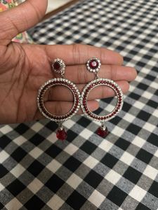 Elegant Red Drop Earrings
