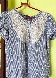 striped Lace Top-reliance trends