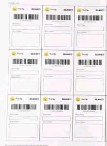 Pack Of 12 Delivery Label