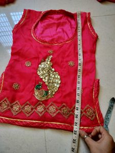 Beautiful Red Rajputi Lehenga Choli Set