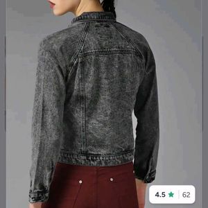 Roadster Grey Washed Denim Jacket