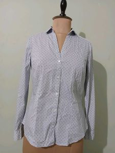 Classic Polka Dot Button-Up Shirt