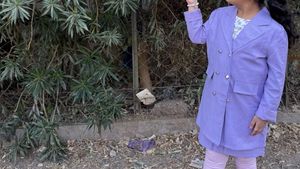 Lavender Double Breasted Blazer Jacket