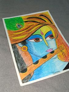 Lord Krishna's Drawing With FREE GIFT INSIDE