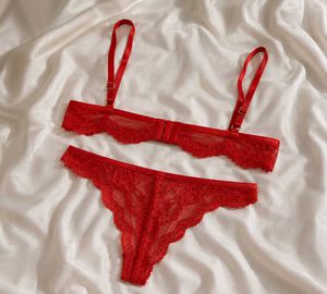 Red Lace Lingerie Set