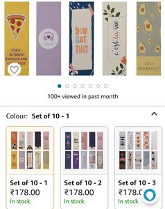 6 Book Mark (Printed On High Quality  Thick Photo Paper)