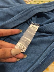 benetton Blue Crew Neck T-Shirt