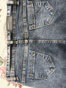 Stylish Acid Wash Cargo Jeans