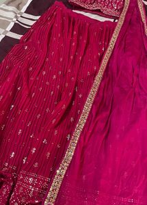 Stunning Pink Embroidered Lehenga Choli