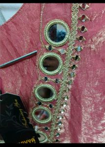 Beautiful shine kurti full set