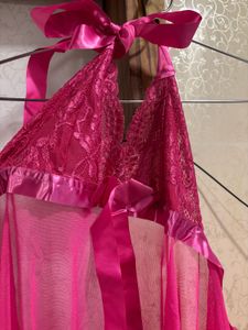 Sexy Pink Babydoll Lingerie Set