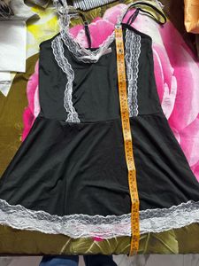 Lace Trimmed Maid Costume Dress