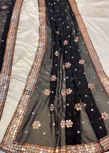 black saree