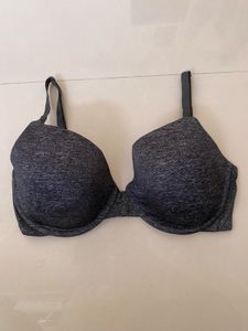 Gray Heathered Padded Bra