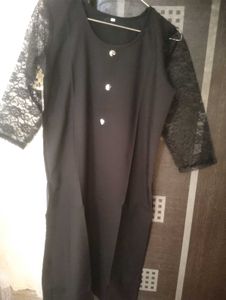 New Plain Black Kurti