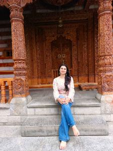 Beautiful Pink Lotus Print Kurta