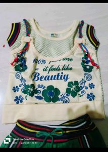 Cute Floral Top and Pants Set
