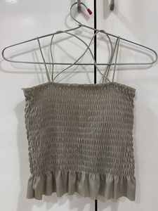 Smocked Cami Crop Top