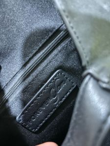 Chic Black Faux Leather Backpack