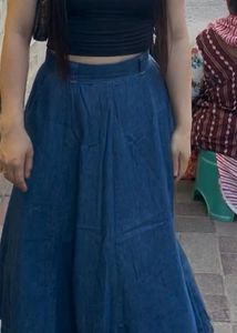 Blue Denim skirt