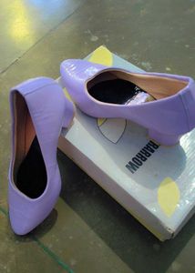 Lavender Patent Leather Pumps