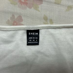 SHEIN - White Long Sleeve Corset Top
