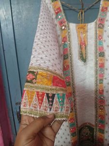 Boutique stitched Bubble silk Kurta Set