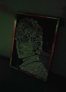 turkey actor rhinestone art work frame