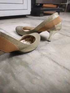 Sparkly Gold Heels
