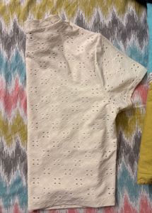 Forever 21 Eyelet Cropped Top