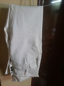 Women's White Skinny Look Bleached Stretchable Jeans