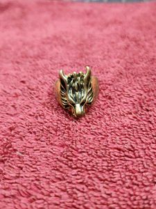 Wolf Head Ring