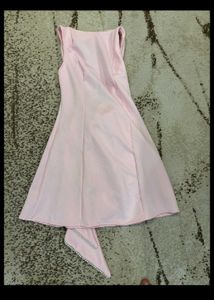 Pink Party Dress with Sash