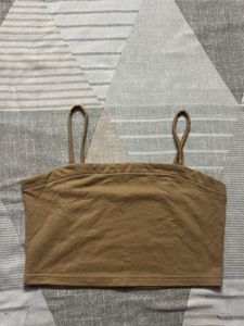 Beige crop top