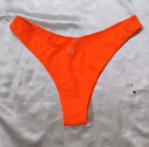 Bright Orange Bikini panty Bra set