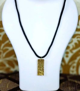 Pendent gold glitter/Resin/unique/latest/shining