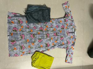 Floral Print Kurta