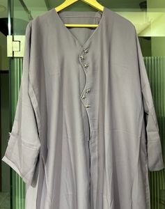 Elegant Purple Abaya with Embellishments