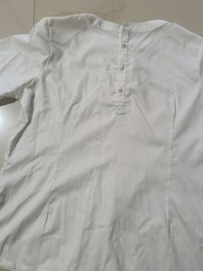 Fable Street Immaculate White Pintuck Top