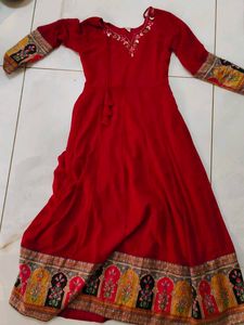Elegant Red Ethnic Gown