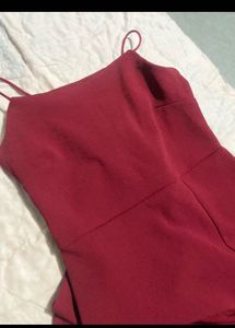 Red Maxi Slip Dress