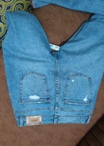 Light Wash Distressed Denim Jeans