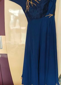 Elegant Blue Ethnic Gown