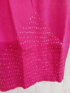 Chic Pink Camisole with Lace Trim