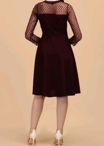 Women A Line Purple 💜 One Piece Dress👗