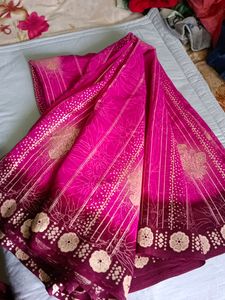 New Purple Colour double Shade Saree