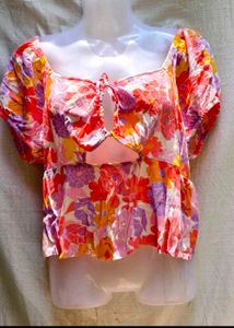 Cutout TieFront Top(women’s