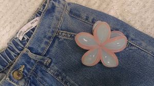 Rusted Blue cargo denim , high waisted