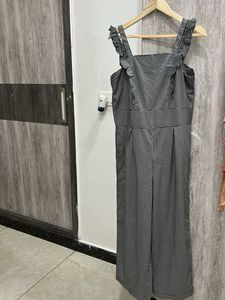Cute Gingham Ruffle Jumpsuit