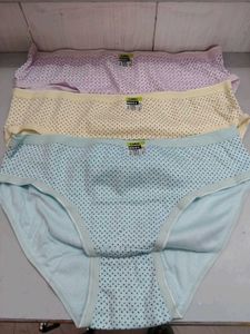 Comfortable Dot Print Briefs (3-Pack)